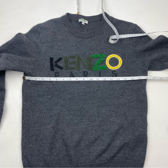 KENZO LOGO CREW KNIT SWEATER SIZE MEDIUM - Picture 6 of 7
